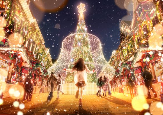 【バスハイク/日帰りバスツアー】 <天神(福岡)発着/基山発着> 聖なる夜のハウステンボス ☆ クリスマスマーケットでつかえるミールクーポン付き ☆1